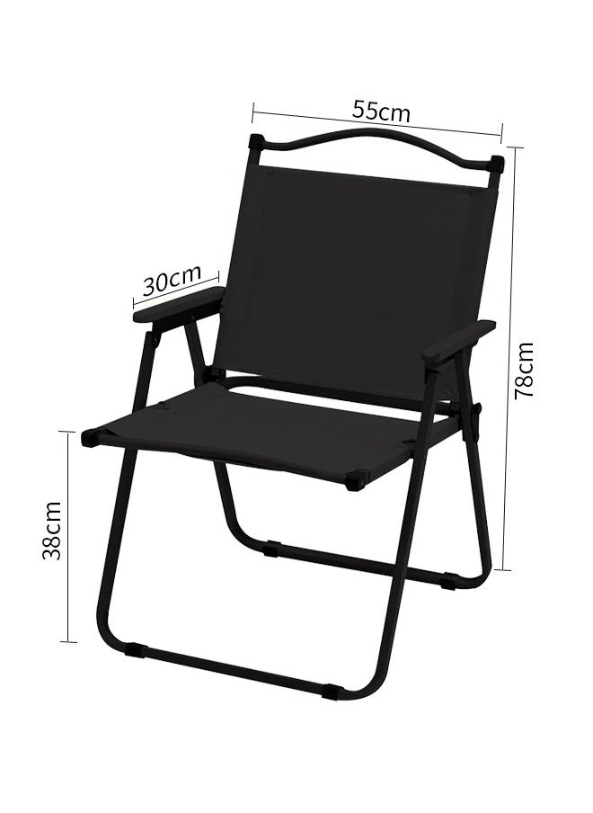 Golivn - Portable Folding Outdoor Camping Chair With Wood Grain Design Beige, Beach Chair Stable Ultralight Garden Chair for Picnic Backpack Hiking Fishing Travel - Image 1