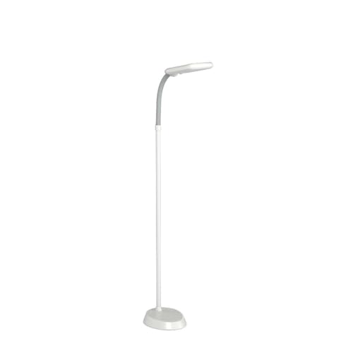 Brightech Litespan LED 2nd Edition Reading Floor Lamp with Cool, Soft & Warm White LED's - Built-in Dimmer - Adjustable Design Pivots in Any Direction - Energy Saving 12 Watts - Alpine White - Image 4