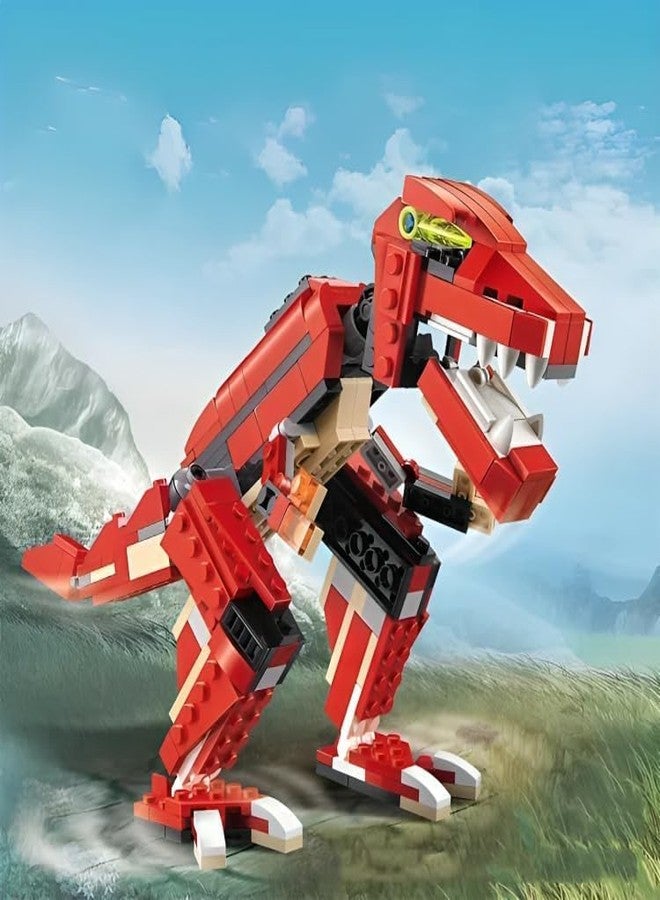 Galaxy Hi-Tech 3 in 1 Roaring Power Architect Brick Toys 374+ Pieces Building Block and Bricks - Dinosaur Aircraft Car Toy for Kids Educational Engineering Construction Learning Toy for Kids Stem Toys - Image 3