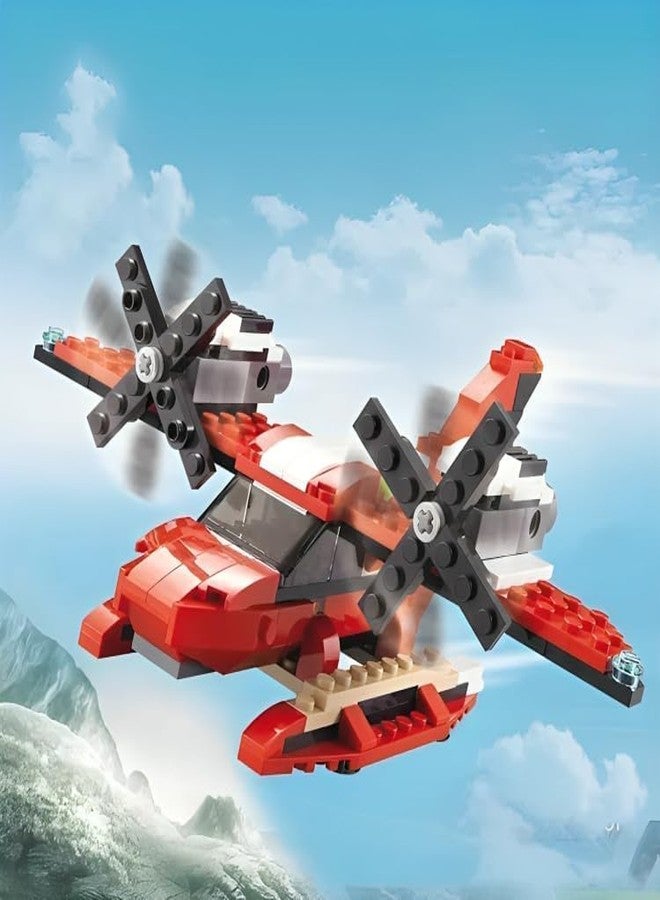 Galaxy Hi-Tech 3 in 1 Roaring Power Architect Brick Toys 374+ Pieces Building Block and Bricks - Dinosaur Aircraft Car Toy for Kids Educational Engineering Construction Learning Toy for Kids Stem Toys - Image 2