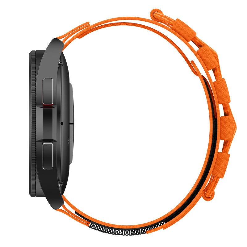 erorex 22Mm Universal Braided Cord Nylon Hook And Loop Fastener Watch Band(Orange) - Image 5