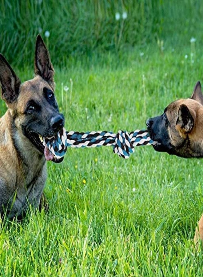 Pet Guard 6 Knots Cotton Rope Dog Chew Toy for Medium to Adult Dogs 30 Inch Long - Extra Durable Indestructible Dog Toy for Aggressive Chewers and Large Dog Breeds (Multi Coloured) (XXL) - Image 4