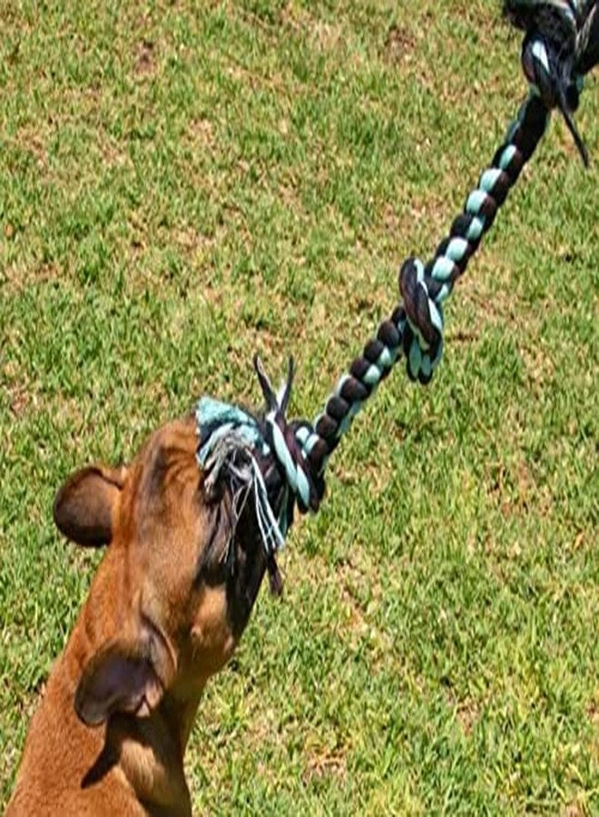 Pet Guard 6 Knots Cotton Rope Dog Chew Toy for Medium to Adult Dogs 30 Inch Long - Extra Durable Indestructible Dog Toy for Aggressive Chewers and Large Dog Breeds (Multi Coloured) (XXL) - Image 5