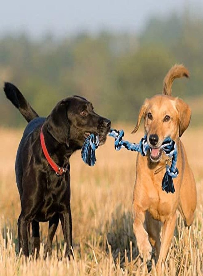 Pet Guard 6 Knots Cotton Rope Dog Chew Toy for Medium to Adult Dogs 30 Inch Long - Extra Durable Indestructible Dog Toy for Aggressive Chewers and Large Dog Breeds (Multi Coloured) (XXL) - Image 3