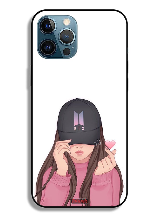 Tolwak Apple iPhone 12 Pro Max Protective Case Girl Making Snap - Image 2