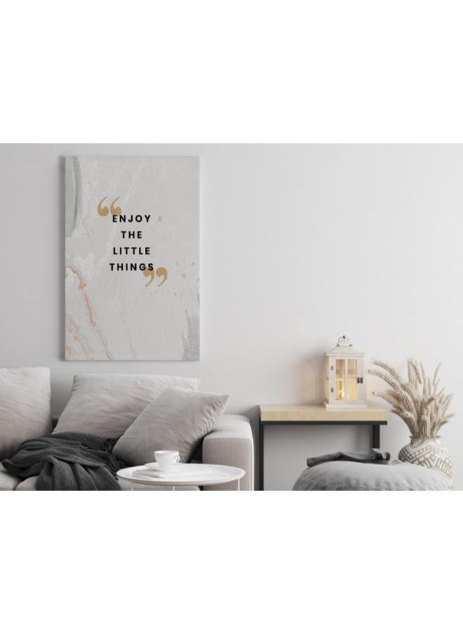 Home Gallery - Enjoy the little things postcard Printed canvas wall art - Image 1