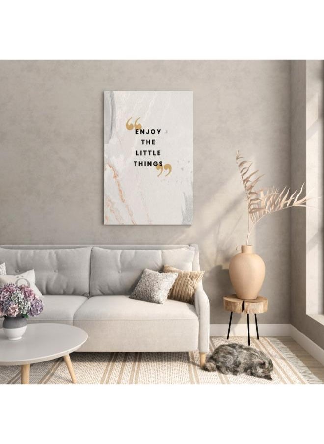 Home Gallery - Enjoy the little things postcard Printed canvas wall art - Image 1