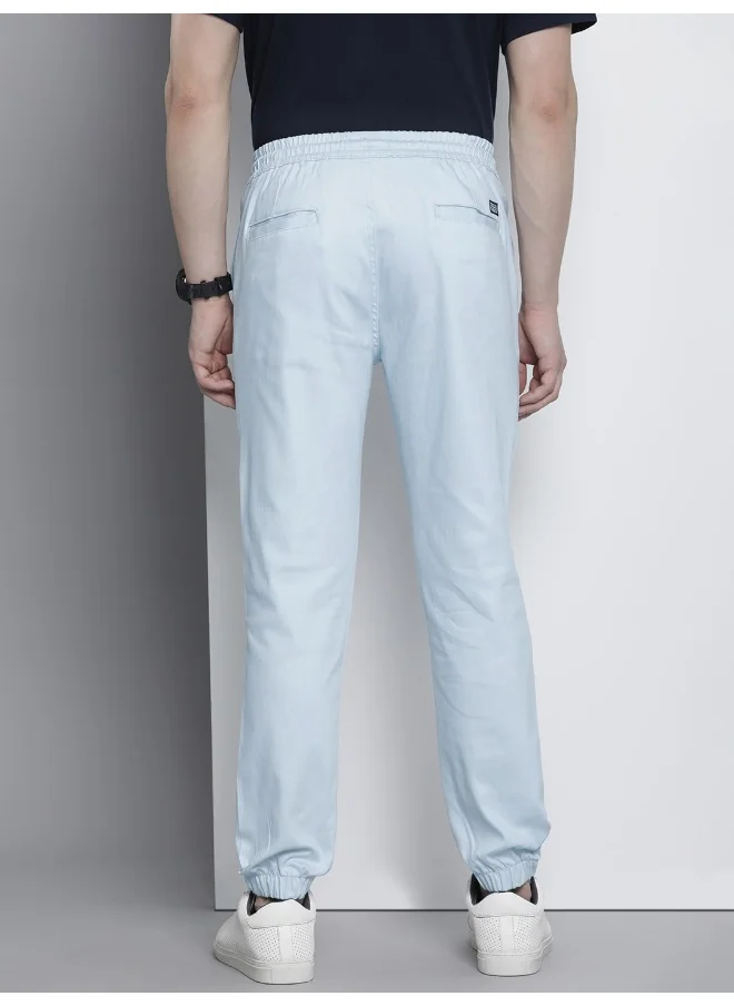 The Indian Garage Co Ice Water Men Slim Fit Casual Solid Chino Jogger