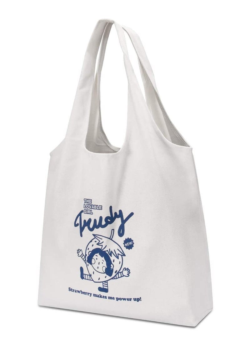 SYOSI - Canvas Tote Bags with Inner Pocket Reusable Grocery Bags Bulk Reusable Shopping Bags Large Capacity - Image 1