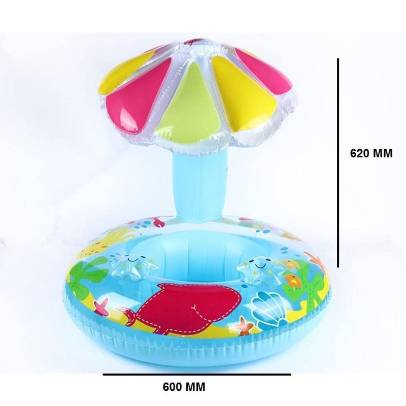 Delzon Baby Float Boat Baby Swimming Float Inflatable Swim Ring with Beach Pool Water Toys Accessories Suit for Children Inflatable Baby Toddler Pool Float Swimming Ring - Image 1