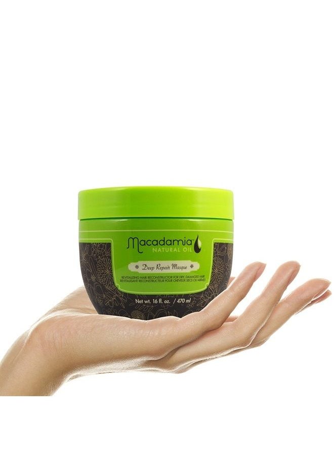 Macadamia Natural Oil Deep Repair Masque, 16 FL OZ  - Image 3