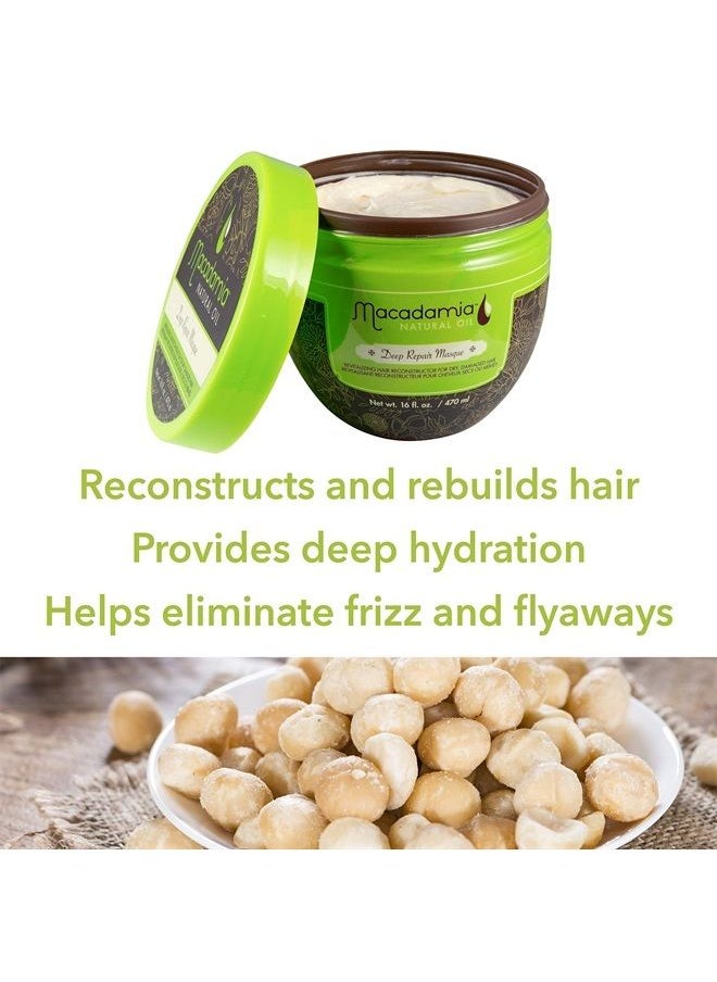 Macadamia Natural Oil Deep Repair Masque, 16 FL OZ  - Image 2