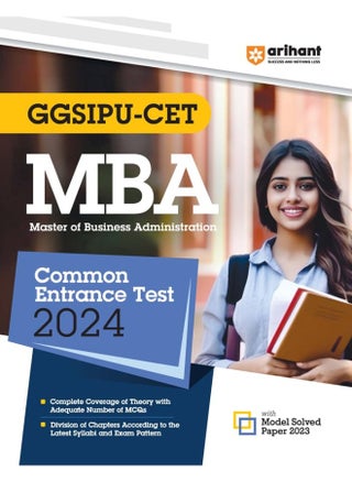 Arihant GGSIPU CET MBA Common Entrance Exam Guide for 2024 Exams - pzsku/Z72F6A58474288C433F32Z/45/1748428234/316fc6b7-c20b-401a-98eb-6acf2ec22872