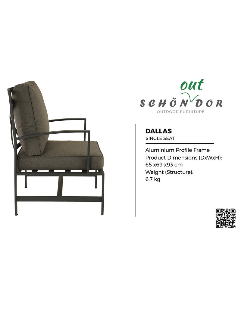 Schondor Furniture Dallas | Dining Set | Outdoor Furniture | Made in Aluminum Cast | Patio | Garden | Backyard  - Image 5