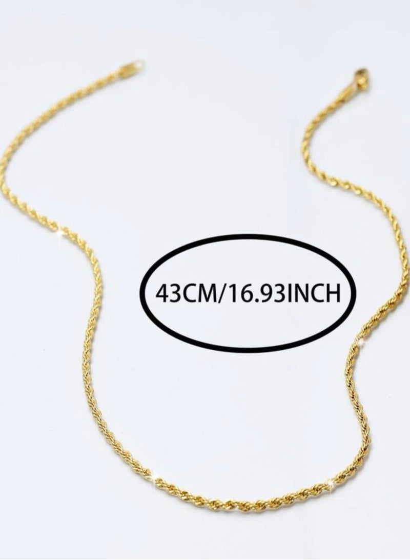 NEW STYLE Stainless Steel Gold Plated Choker Necklace For Women - Image 3