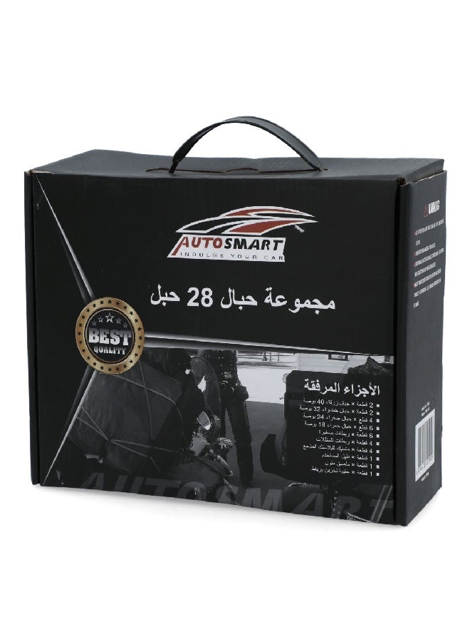 أوتو سمارت مجموعة 28 خيط مطاطي متعدد الاستخدامات، مزدوج التضفير من المطاط واللاتكس مع خطافات - Image 5