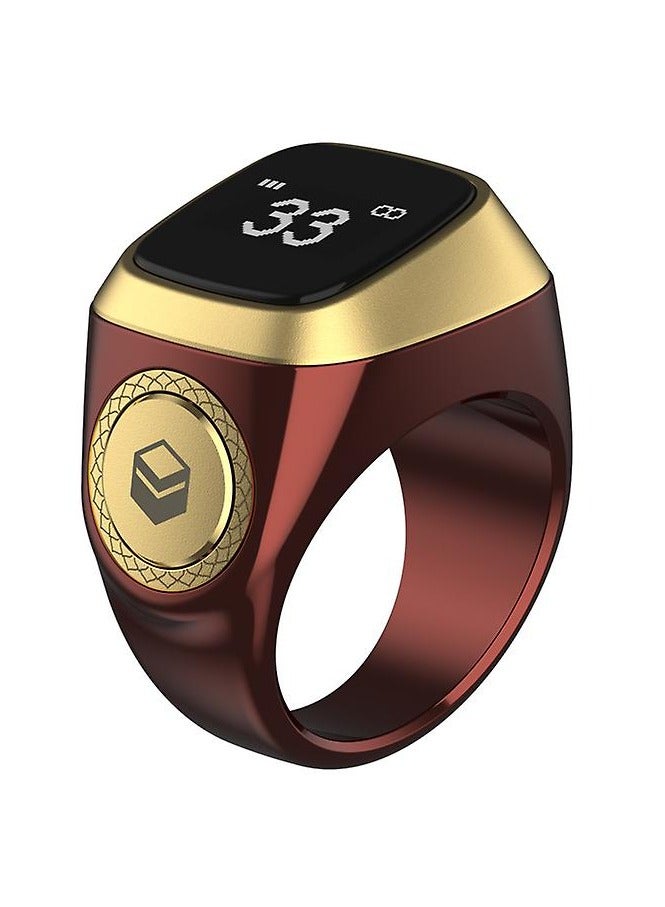 Smart Zikr Ring Lite Brown 20MM - Image 3