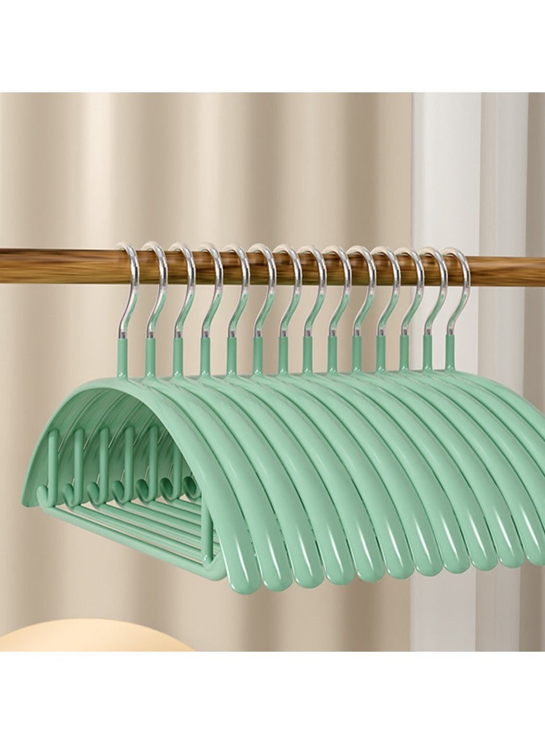10 High-Quality And Practical Semi-Circular Anti Slip Thickened Hangers 