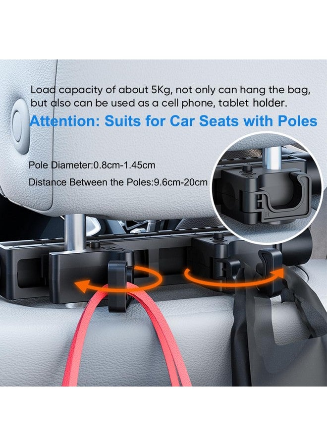 Fanxin Car Headrest Pillow with Hook, Adjustable Car Seat Neck Support with Memory Foam & Ice Silk, 360° Rotating Travel Sleeping Headrest for Kids & Adults (1 Eye Mask Included) - Image 2