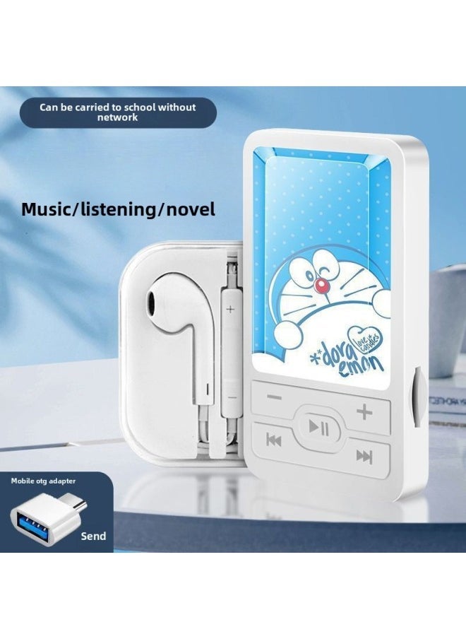 طلاب يستمعون إلى الموسيقى Mp3 ووكمان طلاب المدارس الثانوية الأولاد والبنات مشغل موسيقى رياضي محمول صغير تشانغماي - لون الجسم: A1 أبيض ثلجي - سعة الذاكرة: بدون صوت خارجي 32 جيجابايت يمكنه حفظ 8000 أغنية + مجموعة مكونة من 4 قطع - Image 3