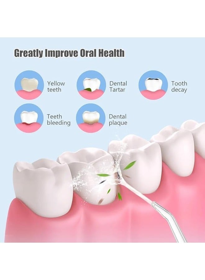 جهاز ري الفم المحمول، أداة تنظيف فموية منزلية صغيرة لتنظيف الأسنان، خيط تنظيف الأسنان بالماء، أخضر - Image 2