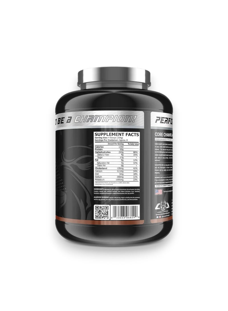 CORE CHAMPS Mass Gainer, High Calorie Mass Gainer, Chocolate Flavour, 6 Lbs - Image 2