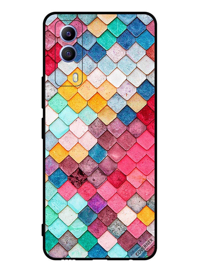 Covernex Protective Case Cover For vivo T1x Diamond Square Shape Pattern - Image 1