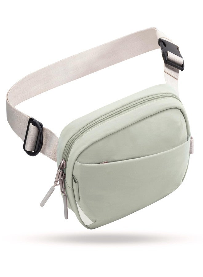 Inateck Sling Bag X-Mini, Durable Fanny Pack with RFID Blocking, Water-resistant Belt Waist Bag with Quick-adjust Strap, Stylish Waist Pack for Men, Women, Travel, Hiking, Cycling, Work, Sports, Green - Image 1