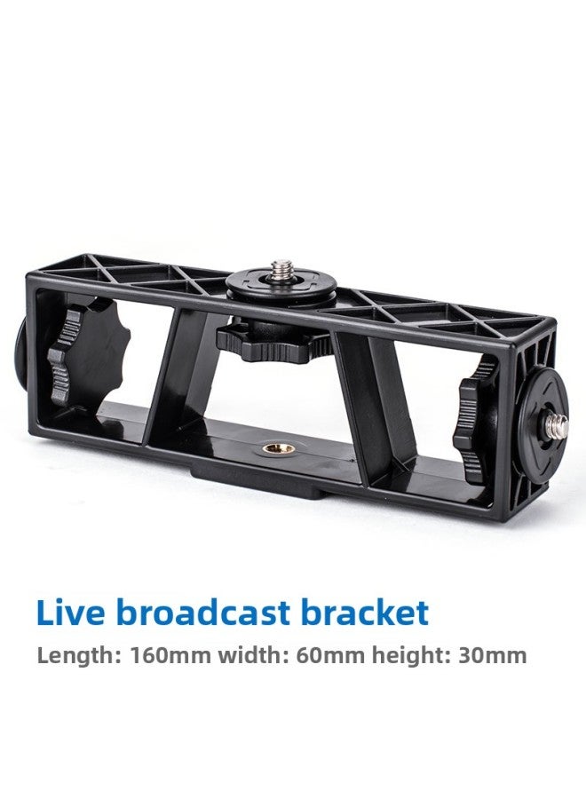 Yunteng 6808 Mobile Phone Live Selfie Video Anchor Floor Tripod Multi -3 Position Angle Frame Support Mobile Phone Clip-Color:6808 With Flat Clamp Set  - Image 5