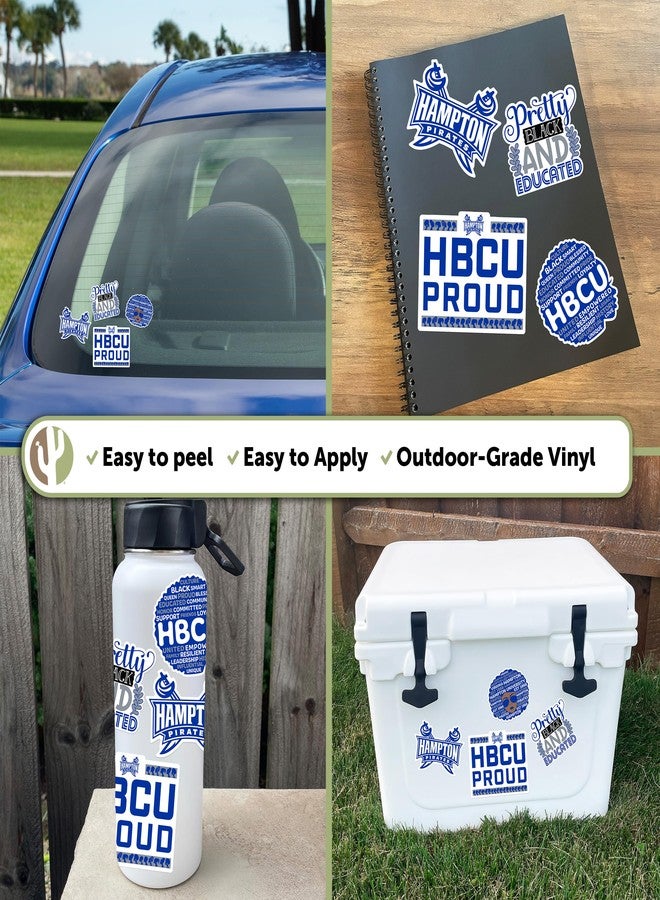 Desert Cactus Hampton University Sticker Virginia Pirates Sticker Vinyl Decals Laptop Water Bottle Car Scrapbook (T2 HBCU-C) - Image 5