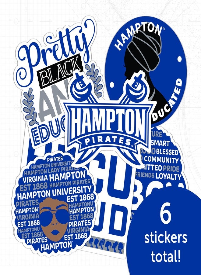 Desert Cactus Hampton University Sticker Virginia Pirates Sticker Vinyl Decals Laptop Water Bottle Car Scrapbook (T2 HBCU-C) - Image 4