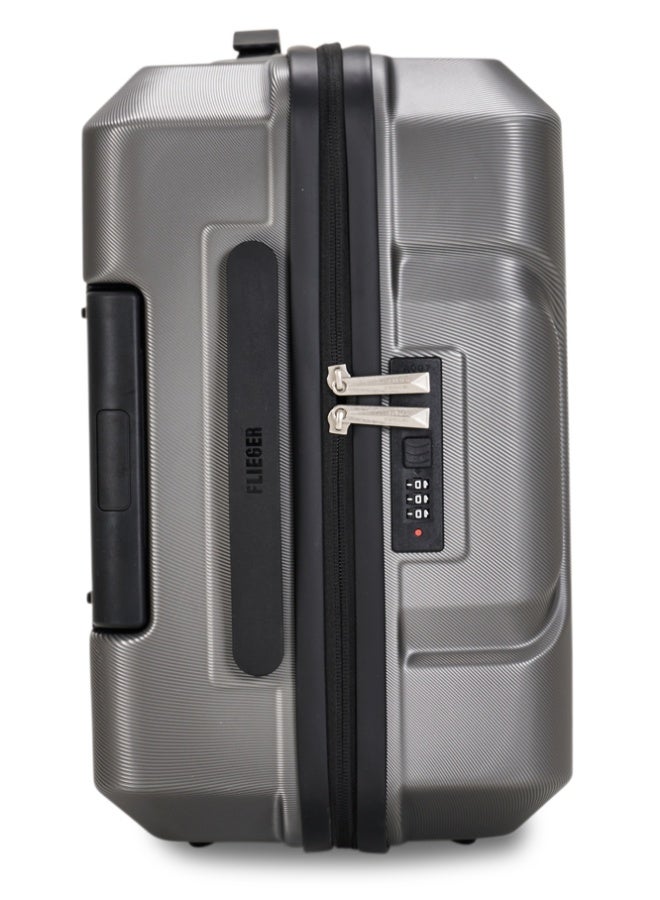 طقم شنط سفر مكون من 3 حقائب أمتعة لون رمادي مقاس 2...