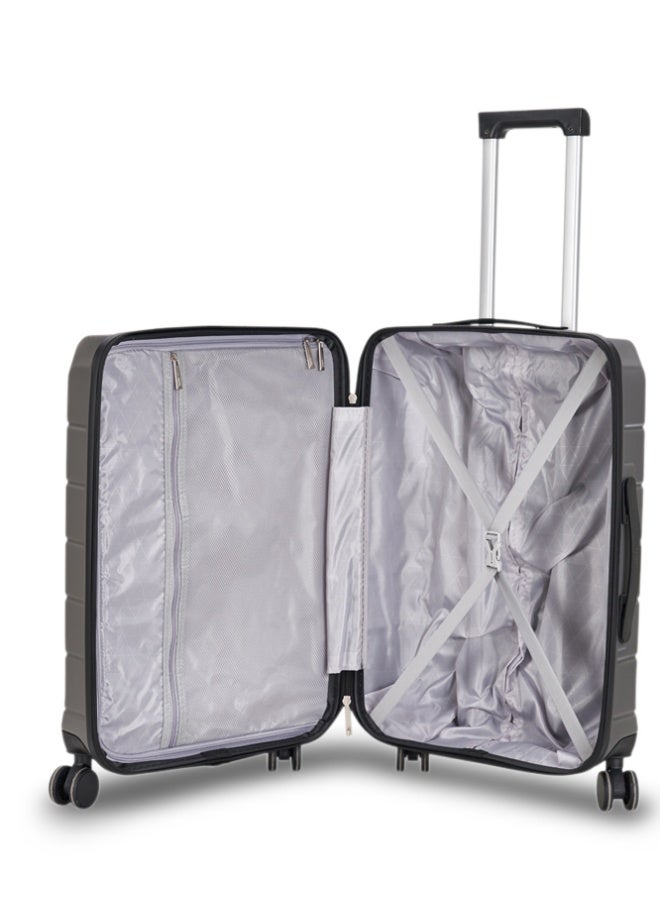 طقم شنط سفر مكون من 3 حقائب أمتعة لون رمادي مقاس 2...