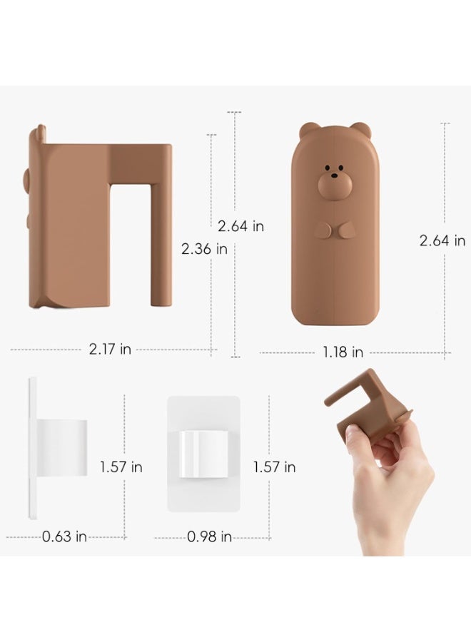 4PCS Silicone Door Pinch Guard, Hinge Install Door Slam Stopper, Child and Pet Safety Door Finger Pinch Guard, Prevents Door Slamming - Image 2