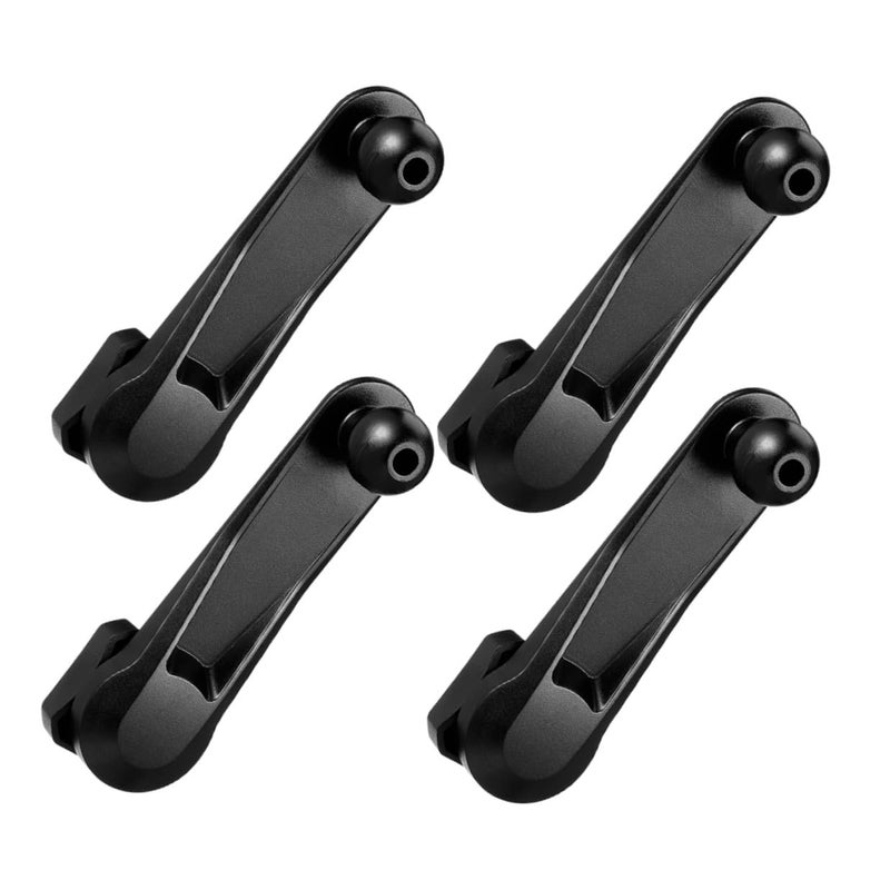 4Pcs Black Car Air Vent Phone Holder Mount With 360 Degree Rotation Extension Arm - Image 2