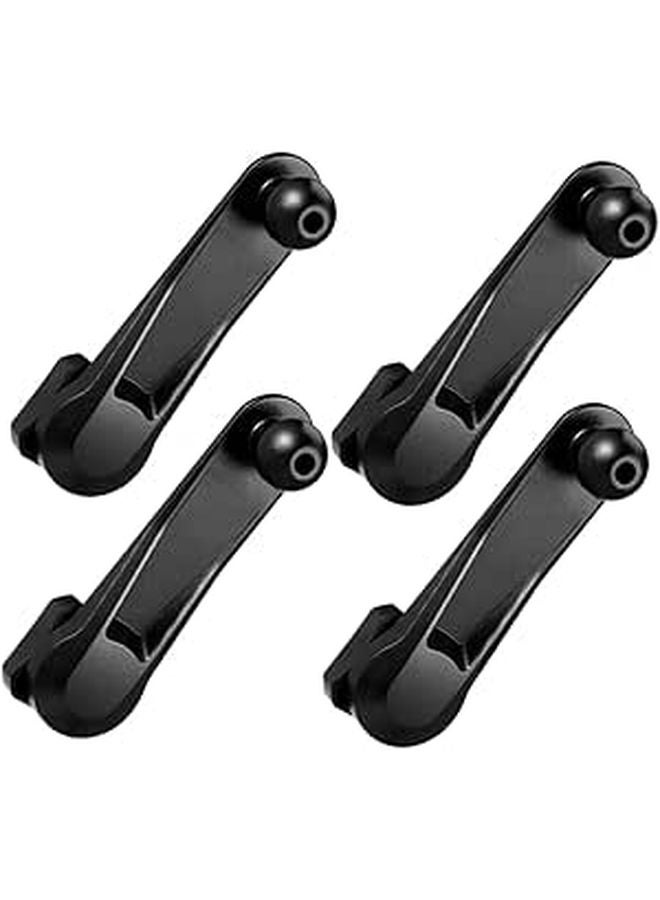 4Pcs Black Car Air Vent Phone Holder Mount With 360 Degree Rotation Extension Arm - Image 1