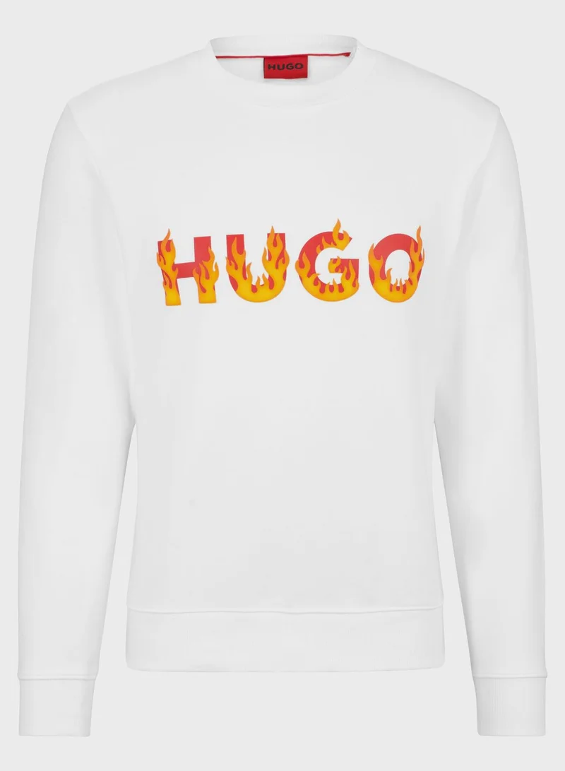 HUGO Logo Printed Sweatshirt