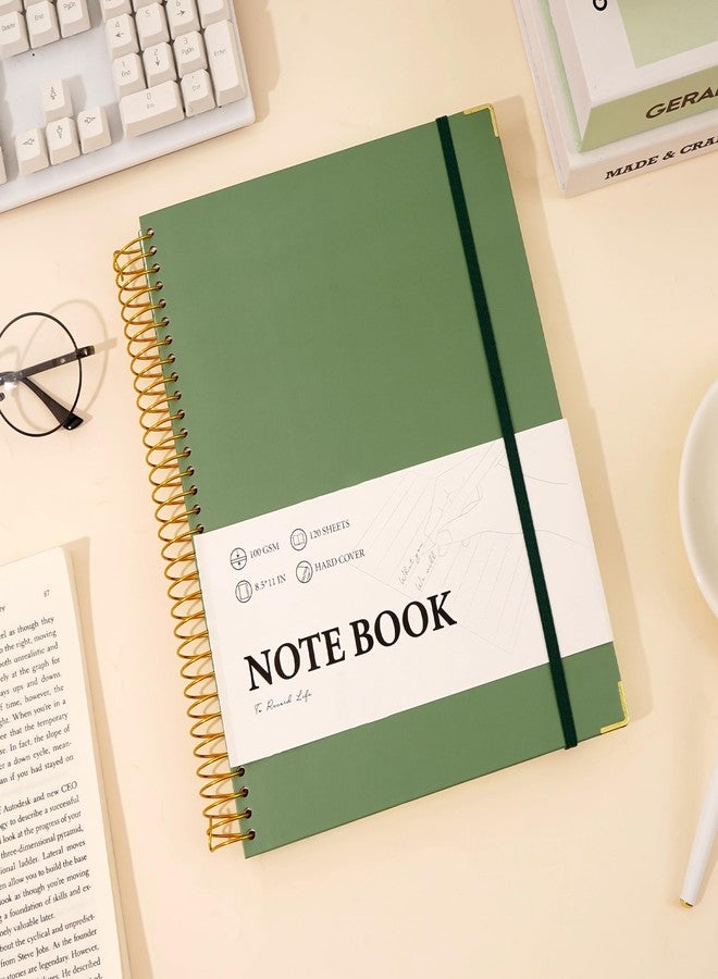 FLYING EAGLE Black Spiral Notebook College Ruled 8.5 X 11 with Tab Stickers Large Hardcover Notebooks for School Supplies A4 Note Book Journal Notebooks for Work Note Taking Office, 200 Pages - Image 2
