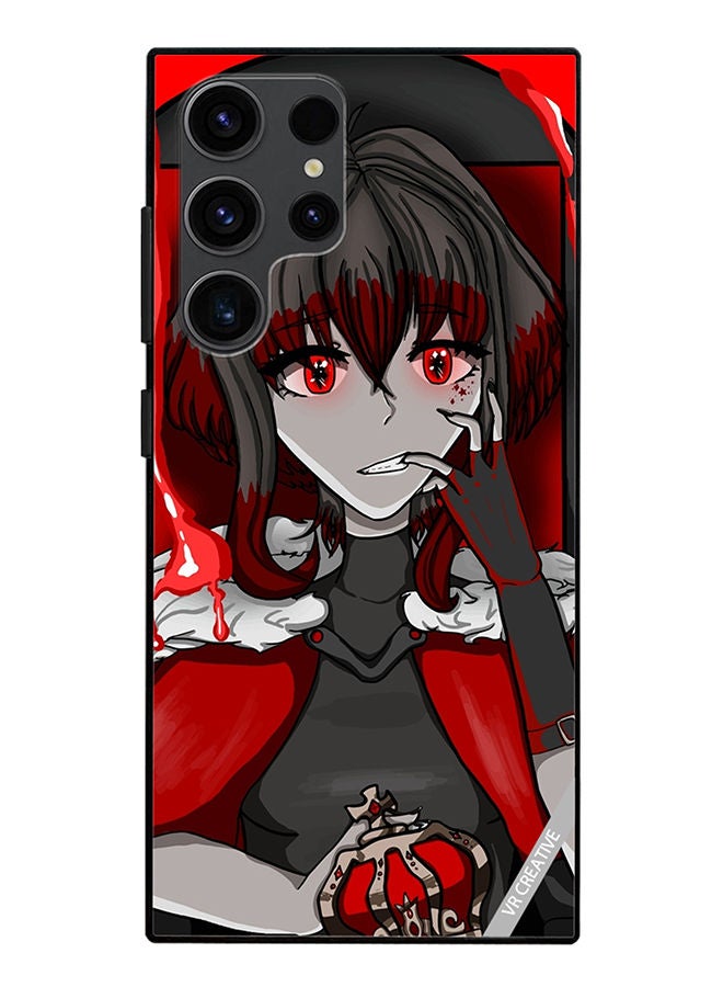 VR CREATIVE Protective Case Cover For Samsung Galaxy S23 Ultra 5G Portrait Of Anime Character Girl Design Multicolour - Image 1