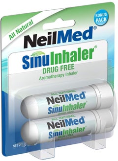 NeilMed NeilMed SinuInhaler Natural Non Medicated Aromatherapy Inhaler (Bonus Pack) 2 Count (Pack of 1) 