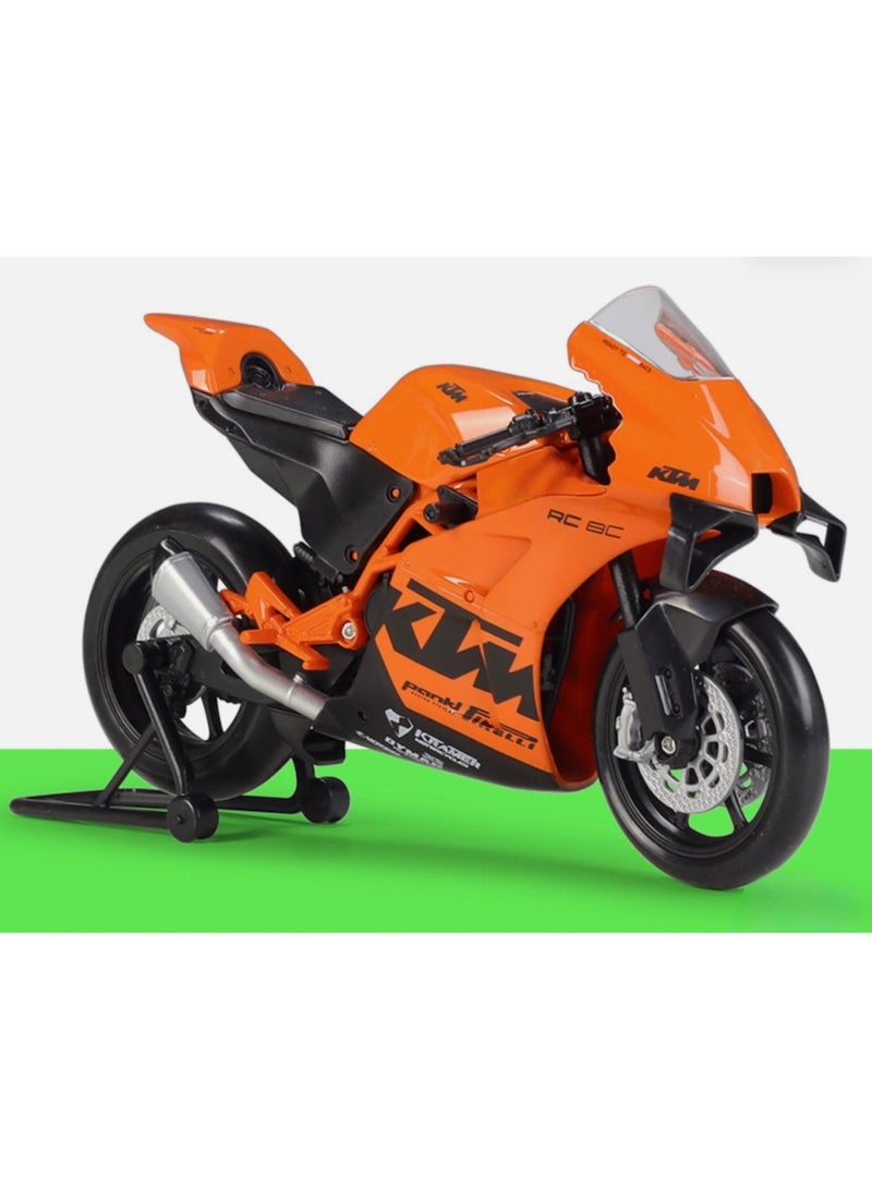 ويلي نموذج دراجة نارية KTM RC 8C بمقياس 1:12 مصنوع من المعدن المصبوب - دراجة رياضية لهواة الجمع - Image 1
