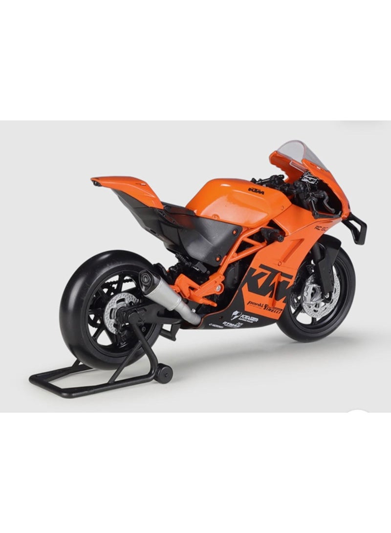 ويلي نموذج دراجة نارية KTM RC 8C بمقياس 1:12 مصنوع من المعدن المصبوب - دراجة رياضية لهواة الجمع - Image 3