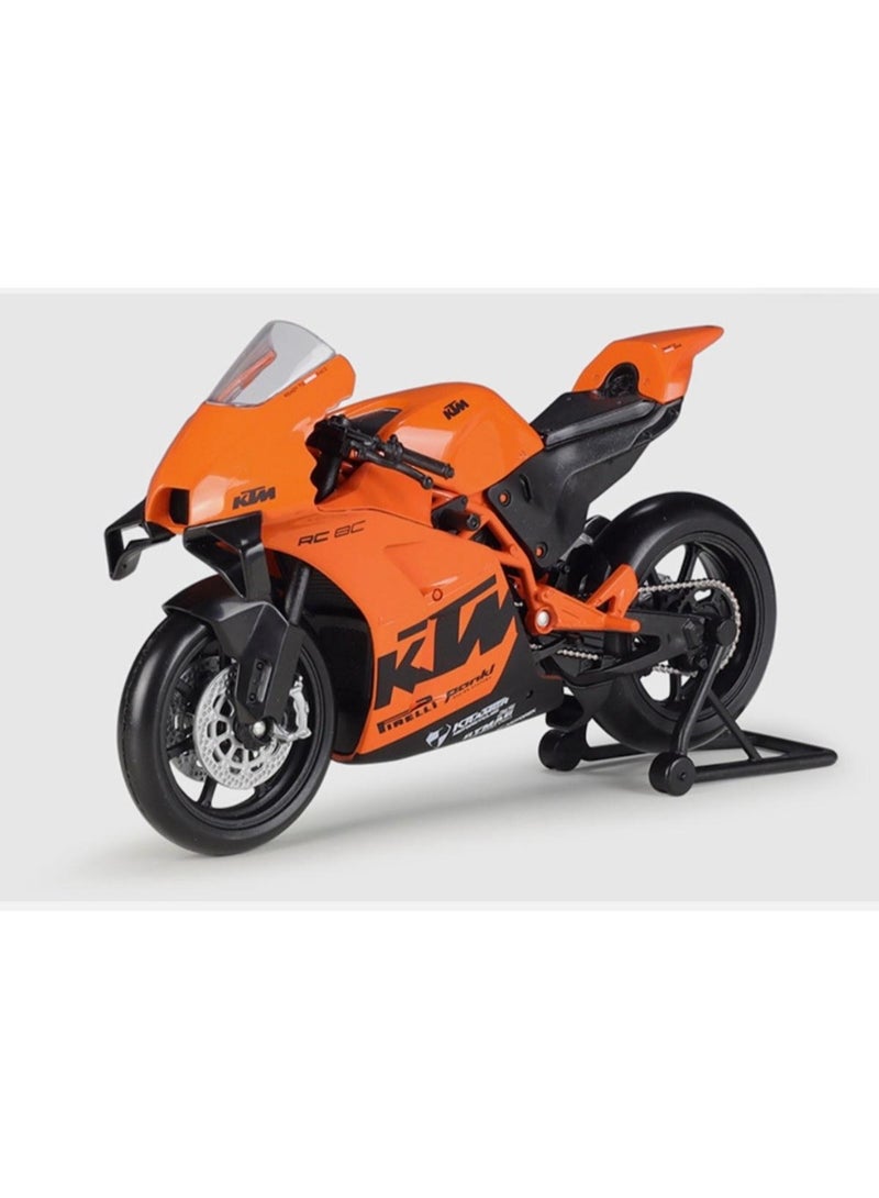 ويلي نموذج دراجة نارية KTM RC 8C بمقياس 1:12 مصنوع من المعدن المصبوب - دراجة رياضية لهواة الجمع - Image 2