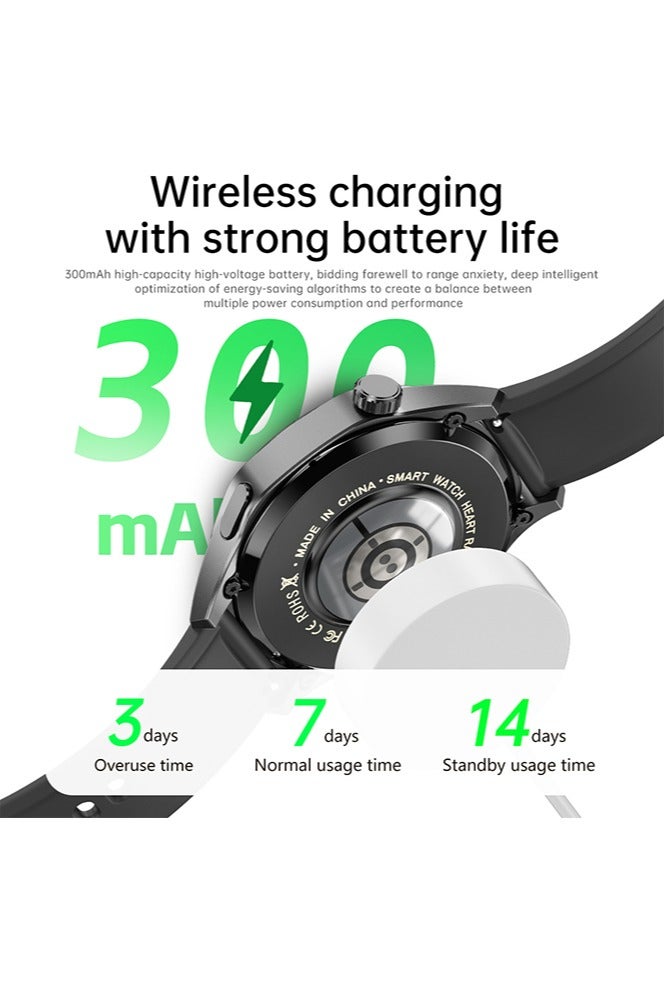 RollsTimi  Smart Watch, 1.53" HD Screen Smartwatch for Men (Answer/Make Call), Fitness Watch with Sleep Monitor/Steps Monitor, 100+ Sports Modes, Activity Trackers, Black - Image 3