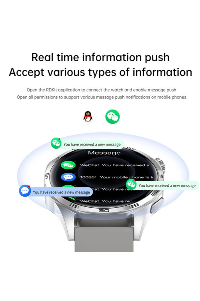 RollsTimi  Smart Watch, 1.53" HD Screen Smartwatch for Men (Answer/Make Call), Fitness Watch with Sleep Monitor/Steps Monitor, 100+ Sports Modes, Activity Trackers, Black - Image 5