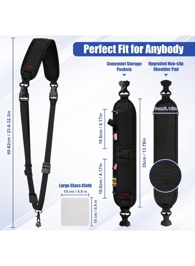 VKL Camera Shoulder Strap, Anti-Slip Camera Strap with Quick Release and Safety Tether, Adjustable Sling Strap for DSLR, Compatible with Nikon, Canon, Sony, Fuji Cameras, Secure and Comfortable - Image 3