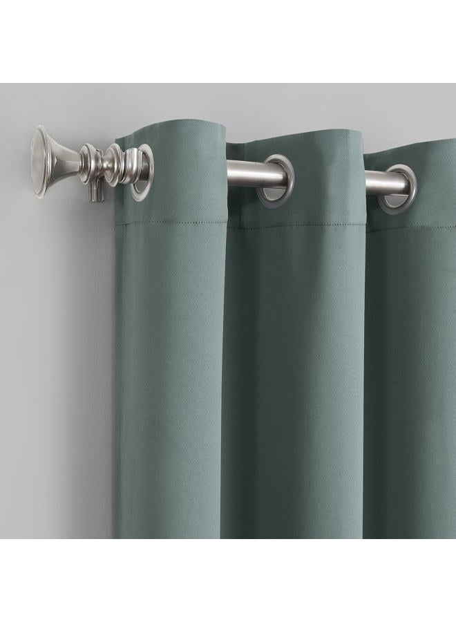 Sun Zero Easton Blackout Energy Efficient Grommet Curtain Panel Sun Zero Easton , Mineral , 40" x 95" , 48059 - Image 2