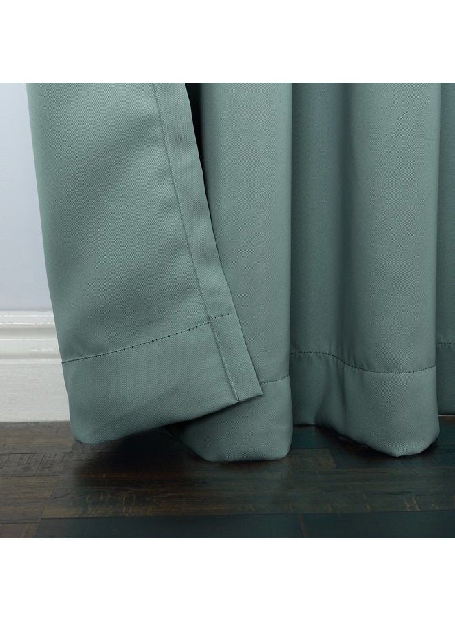 Sun Zero Easton Blackout Energy Efficient Grommet Curtain Panel Sun Zero Easton , Mineral , 40" x 95" , 48059 - Image 3