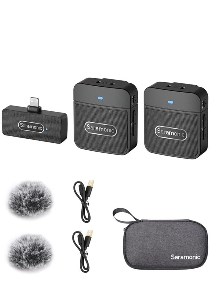 Saramonic Saramonic Blink100 B4 Wireless Lavalier Microphones for iPhone iPad 2.4GHz Plug & Play Lapel Clip-on Mic With Noise  - Image 1