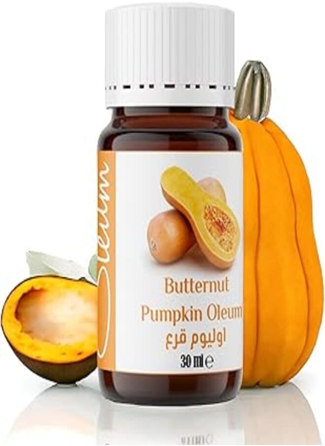 Oleum - Oleum Butternut Pumpkin Oil 30 ml - Moisturizing, Nourishing, and Anti-Aging for Skin and Hair - Unrefined, and Rich in Vitamins - Image 1